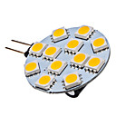 LED Lampe mit Warmen Weißen Licht, G4 12x5050 SMD 2-2.5W 120-130LM 2800-3200K  (12V)