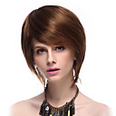 Capless hochwertige synthetische Short Straight Brown Modische Perücken