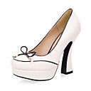 Fabuleux similicuir Chunky Heel Pumps Fête / Soirée Chaussures (Plus de couleurs)
