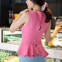 Open Back Sleeveless Dames Top met Peplum