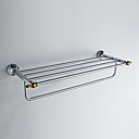 De style contemporain, fini chrome mural Porte-serviettes en alliage de zinc