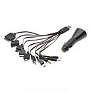 10-in-1 Universele USB Autolader YXT-028