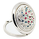 Hollow fuera Silver Series Espejos de Maquillaje Random Enviar
