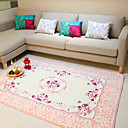 6’ Country Floral Acrylic Area Rug