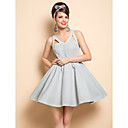 TS Backless Jacquard Skater Dress