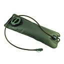 Verde TPU bolsa de agua al aire libre con 100 cm Manguera (3L)