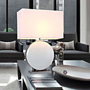 40W Modern Ceramic Table Light with Fabric Shade
