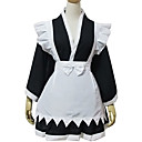 Long Sleeve Short Black Cotton Cosplay Lolita Kimono Outfit