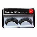 1 Pair Black Machine Made False Eyelashes SL0100