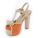 Similpelle grosso Sandali con tacco partito / sera scarpe bowknot (altri colori)