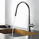 Contemporain en laiton massif chromé Pull Out robinet de cuisine