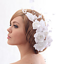 Beautiful Silk Screen With Imitation Pearls Wedding Bride Hat