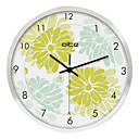 Flower in Bloom Stainless Steel Wall Clock