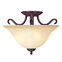 120W Transitional semi montaggio a filo della luce con 2 luci e Up tonalità di vetro