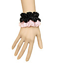 Handmade Black and Pink Lace Sweet Lolita Bracelet