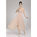 Women's Wrap V Neck Asym Hem Maxi Dress