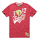 Men's Simple Work Round Short Sleeve T-shirt