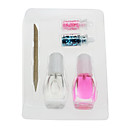 5PCS Nail Art Set(2 Nail Glue+1 Wood Stick+2 Nail Decorations,Random Color)
