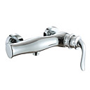 Contemporary Chrome Finish Centerset Wall Mount Shower Faucet