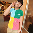 Men's Color Block Short T-shirt