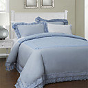 3PCS 250TC Lace Jacquard Cotton Duvet Cover Set