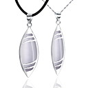 Nice Sølv / skjul Rope med platinert Opal Lovers 'Fashion kjede