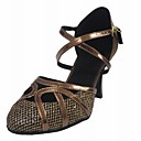 Customized Women's Sparkling Glitter Latin / Ballroom Dance Shoes With Buckle