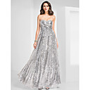 Sheath/Column Sweetheart Floor-length Sequined Evening Dress