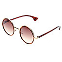 Feminino Gradient Brown Lens Red & Gold Frame Sunglasses Rodada