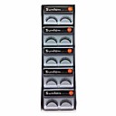 10 Pair Black Machine Made False Eyelashes SL015