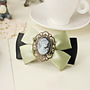Women's Vintage Handmade Portrait Bow Hair Clip