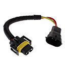 H11 Male to Female Wire Harness Sockets Extension Cable for Car Headlamp/Fog Lamp