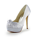 Gorgeous Satin Stiletto Heel Pumps With Ruched Wedding Shoes (More Colors)