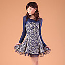 ZHI YUAN Mesh Lace Princess Two Pieces Like Dress(More Colors)
