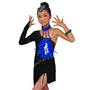 Prestazioni Spandex Discoteca con nappe e vestito da ballo latino per bambini Feather Altri Colori