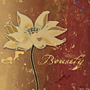 Printed Art Botanical Floral Lotus II by Sybil Shane Studio