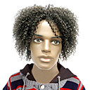 Capless High Quality Synthetic Short Curly Black Fluffy Children's Wigs