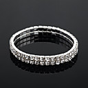 dames bracelet en cristal de tennis en alliage d'argent