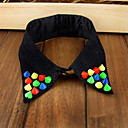 Women's Multi-Color Rivet Lace Detachable Collar