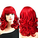 Elegant Victorian Fire Red Corkscrew Curls 50cm Punk & Gothic Lolita Wig