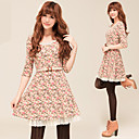 Imprimir 2 Dress Capa floral de las mujeres