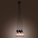 60W E27 Luz Pingente minimalista com 7 Luzes