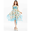 TS Chiffon Print Strap Midi Dress