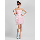 JANET - Vestido de Cóctel de Organza y Encaje