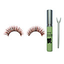 15 Pairs Black Handmade False Eyelash with Glue NO.F18