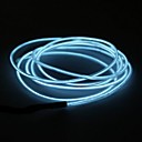 2.3m Branco EL fio LED Decoração de casamento com carregador do cigarro