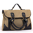 Eshow Herren Vintage Coffee Leinwand Dual-Use-Tasche