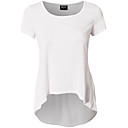 Casual solta T-shirt (Busto :86-102 centímetros Cintura :58-79 centímetros Hip :90-104 centímetros Comprimento: 62 centímetros)