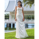 Mantel / Spalte Liebsten Gericht Zug Chiffon Spitze Brautkleid