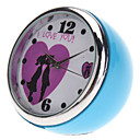 1 "Mini analogico al quarzo orologio desktop (blu, 1xButton batteria)